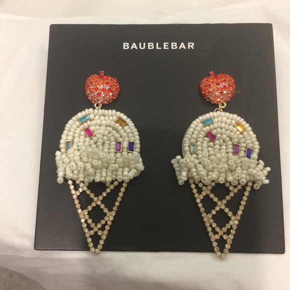 BaubleBar ice cream cone earrings NWT 🍦 - Picture 2 of 5